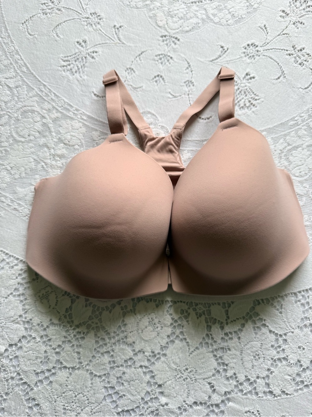 Soma Nude Blush Seamless Racerback Front Closure Bra 36DD